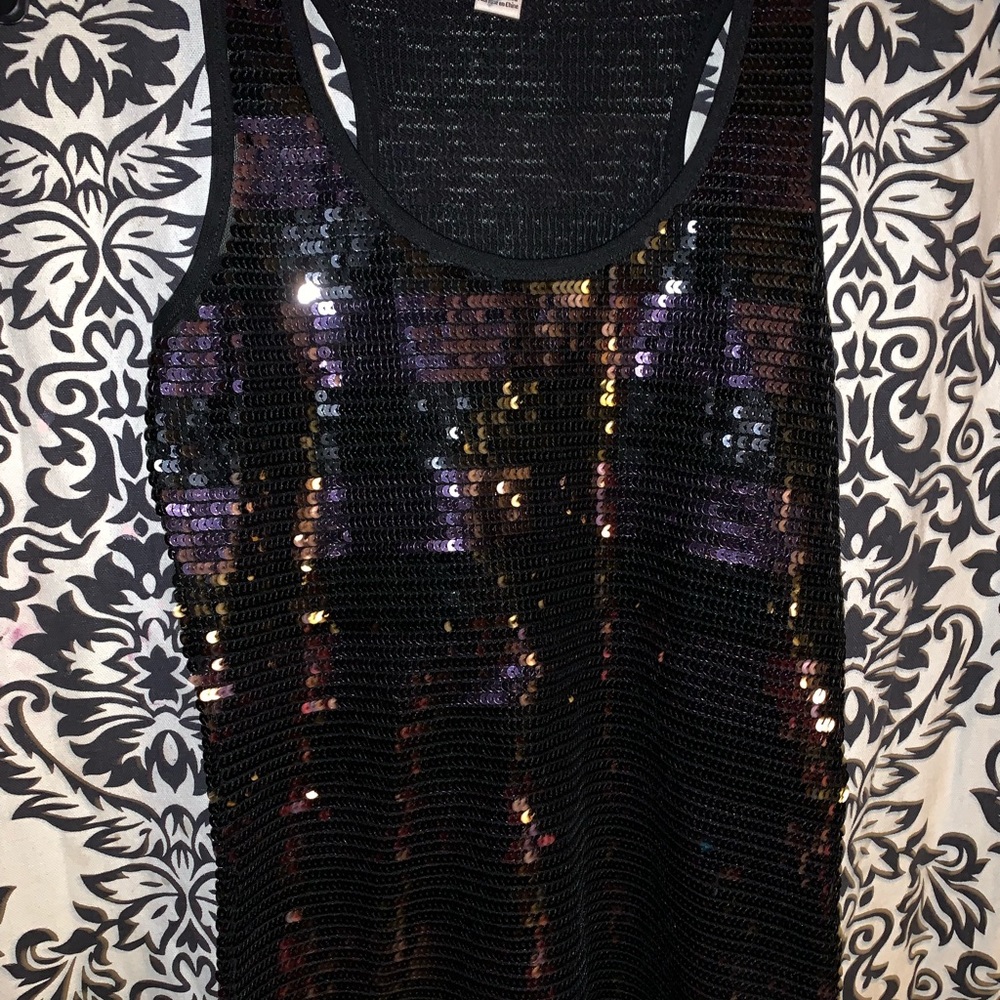 Sequin tank top